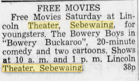 Lincoln Theatre - Dec 21 1951 Article